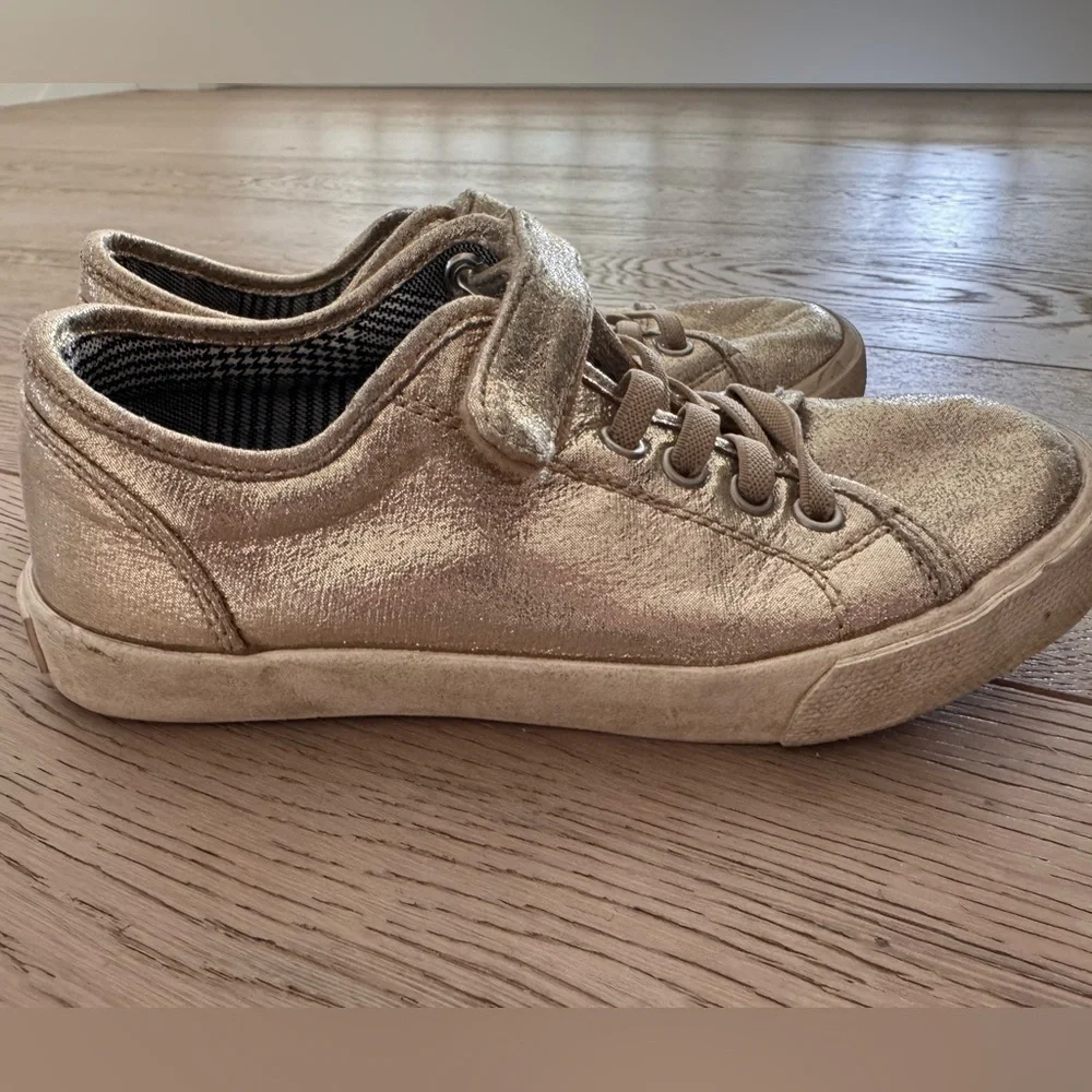 Kids Level gold sneakers size 13
